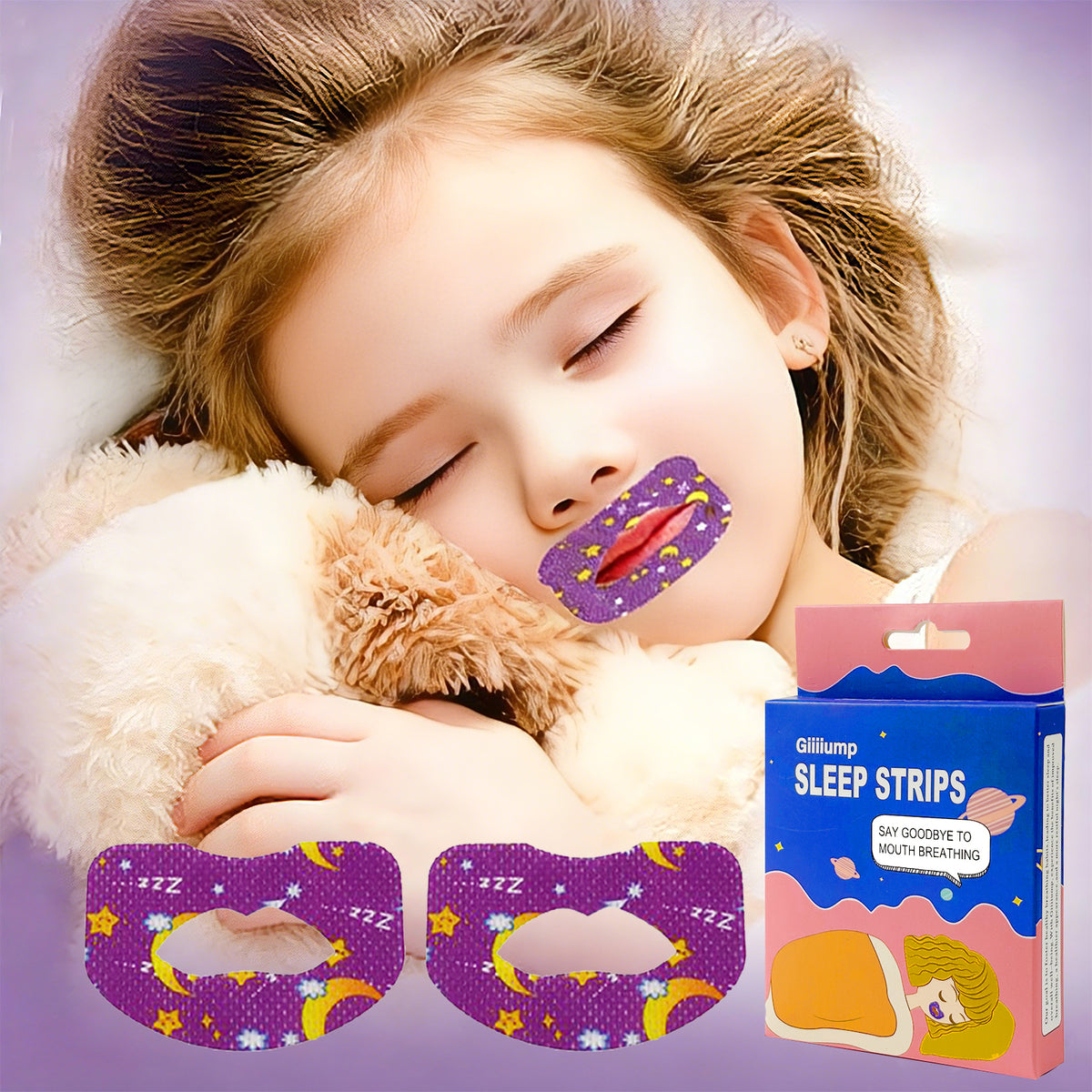 SouZou Mouth Tape For Kids Strong Hold Type