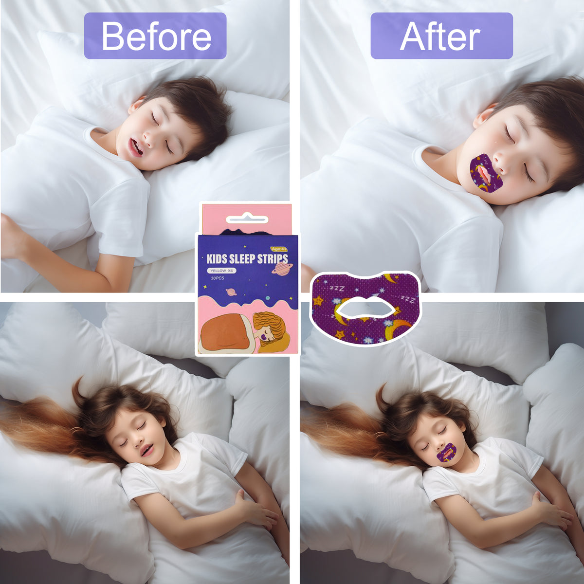 SouZou Mouth Tape For Kids Strong Hold Type