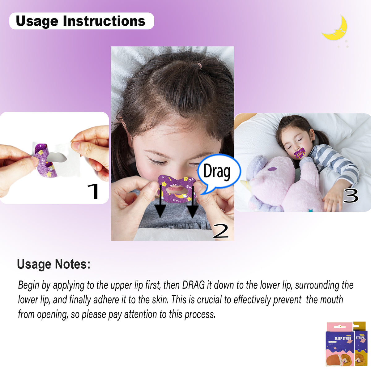 SouZou Mouth Tape For Kids Strong Hold Type