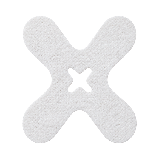 SouZou White Wide X-Shaped Mouth Tape — X-Shaped Opening